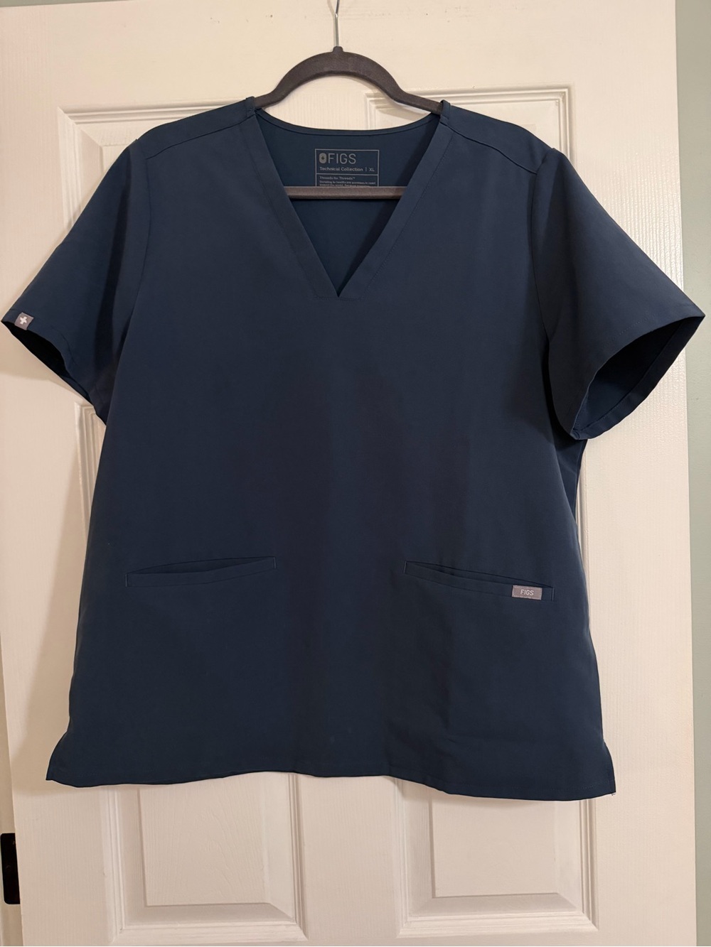 FIGS Women's Casma Scrub Top in Dark Harbor